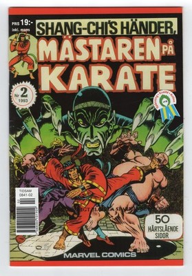 1973 SPECIAL MARVEL EDITION #15 & MASTER OF KUNG FU #17 1ST SHANG-CH RARE SWEDEN