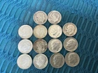 14 - 90% Silver Roosevelt Dimes, Circulated, Ungraded