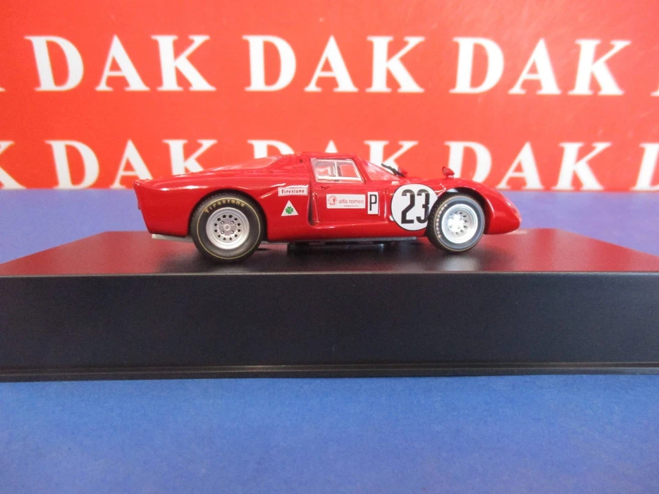 Die cast 1/43 Modellino Auto Alfa Romeo 33/2 Daytona 24H Daytona 1968 M.Andretti - Immagine 4 di 4