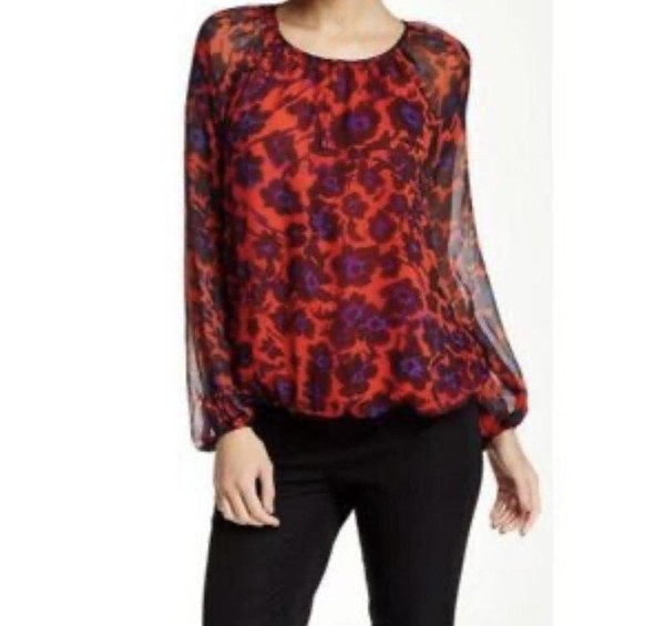 Women Diane Von Furstenberg Shirt Multicolor Silk #39I0