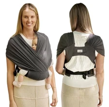 Comfy-Air Breathable Baby Carrier Newborn, 2-in-1 Mesh Baby Wrap Carrier(7-35lb)