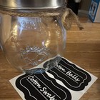 Small Q Tips Mason Jar with embossed designs — photo 5
