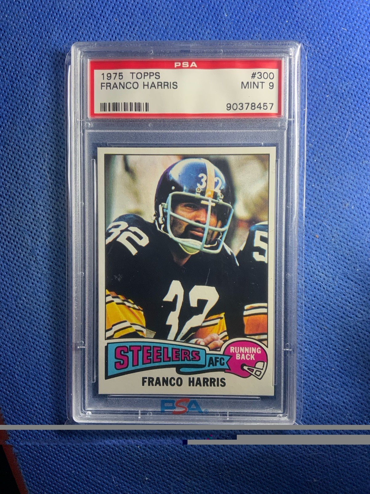 1975 Topps Franco Harris #300 Pittsburgh Steelers PSA 9 Mint HOF