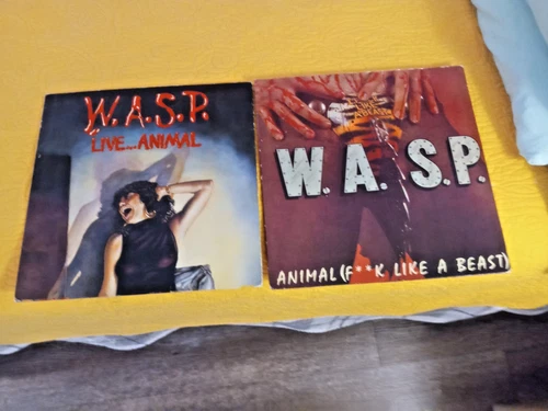 WASP Animal (F**K Like A Beast) + Live Animal 2 EP LOT Metallica Slayer KISS