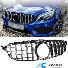 Kühlergrill Grill Chrom mit kamera für Mercedes W205 S205 C205 C-Klasse 13-18