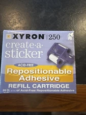 Xyron Repositionable Adhesive Refill Cartridge for Model Xrn250 250 New