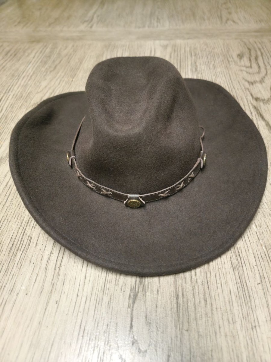 Twister Dakota 100% Wool Size Medium Cowboy Hat Western Wear Brown Rancher  Felt