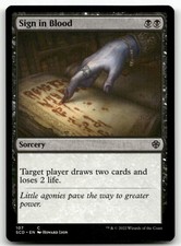Sign in Blood MTG C Normal 107 Starter Commander Decks SCD NM
