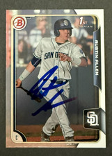 2015 Bowman 1st SIGNED: Austin Allen, PADRES #123