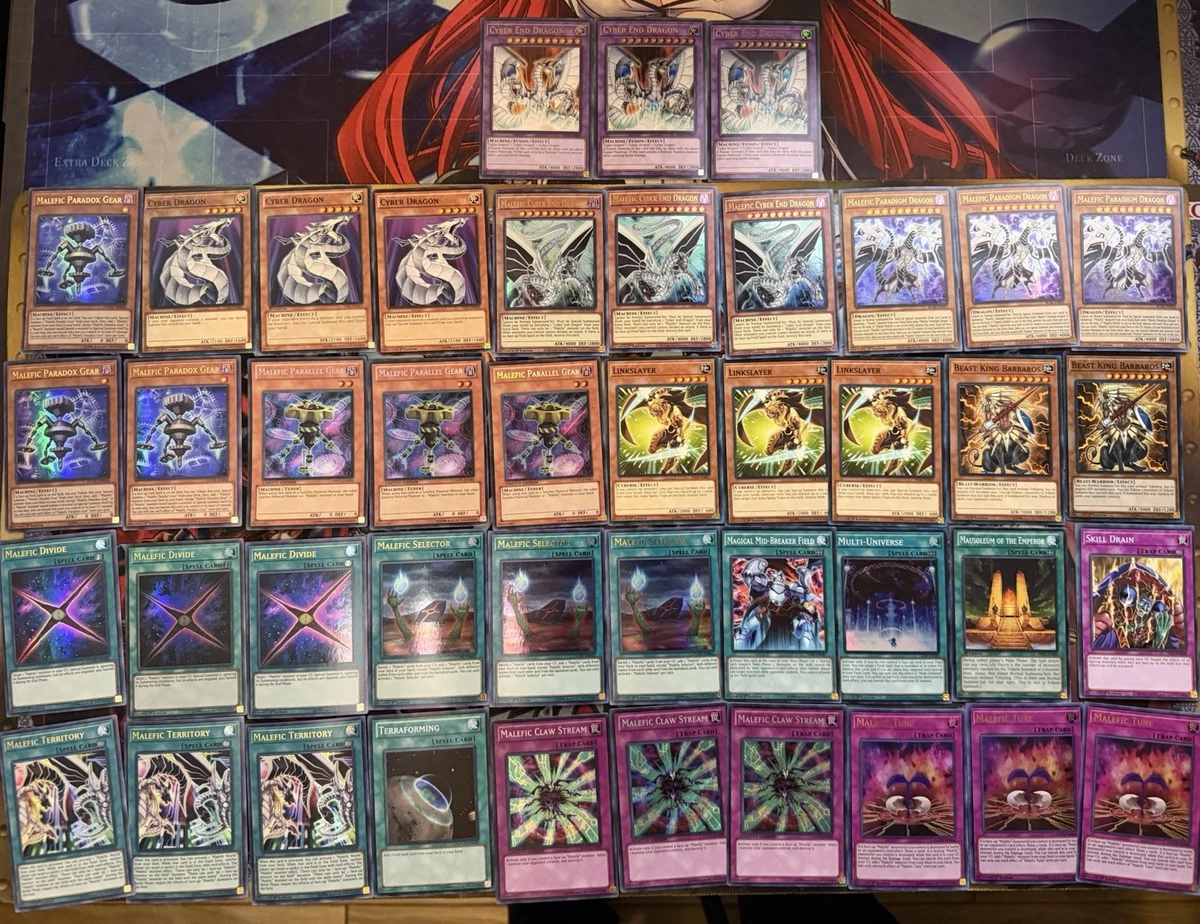 Yugioh Malefic Deck W/ Extra Deck + Bonus
