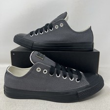 Converse Chuck Taylor All Star Low Grey Black Men's 9 Padded Tongue B-Grade