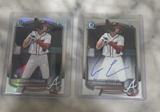 Conor Essenburg 2025 Bowman Chrome 1st Auto & Refractor Braves