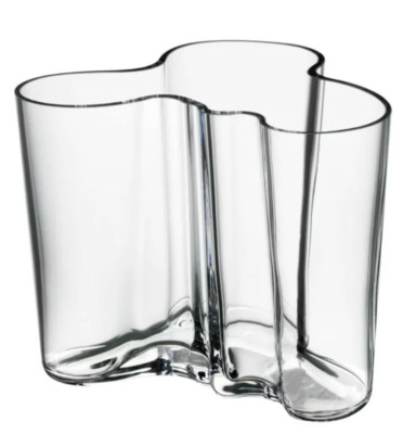 Vintage iittala  Savoy  Mouth Blown Vase by Alvar Aalto Finland 1936
