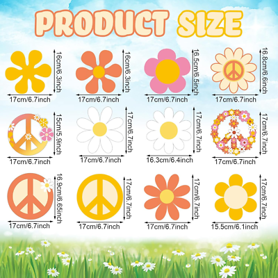 Produktbild von LOONELO Peace Groovy Love Banner 180x90 Cm - Hippie-Partydeko, Retro-Hintergrund Für Fotoshootings
