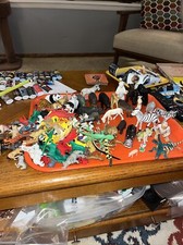 lot of vintage plastic animals Huge Zoo Animals And More