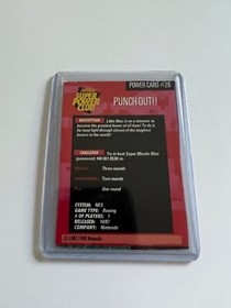 Punch-Out!! NES - Nintendo Super Power Club Magazine Card #28