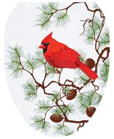 Toilet Tattoos Toilet Seat Cover Decal Winter Cardinal Size Elongated on sale Toilet Tattoos Toilet Seat Cover Decal Winter Cardinal Size Elongated on sale