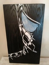 Superhero handmade spiderman wood wall art.