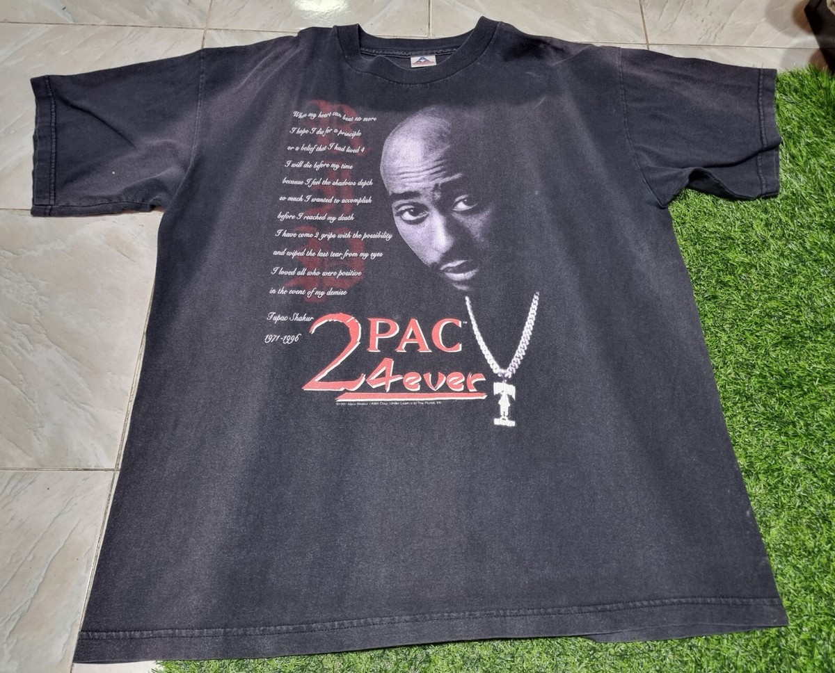 Vintage 1997 2Pac Tupac Amaru Shakur T shirt SZ XL Rare 90s crazy