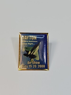Dayton Air Show Souvenir Lapel Pin Ohio July 2006 Where Business Takes Flight...