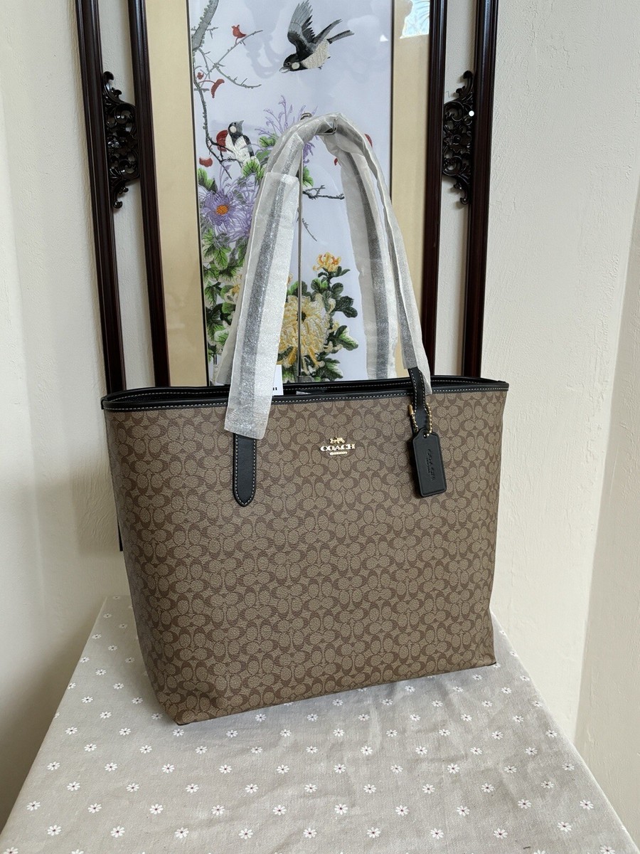 【Coach】City Tote Bag In Sketch Signature Canvas◆国内発送 Coach City Tote Bag In Micro Signature Canvas | eBay