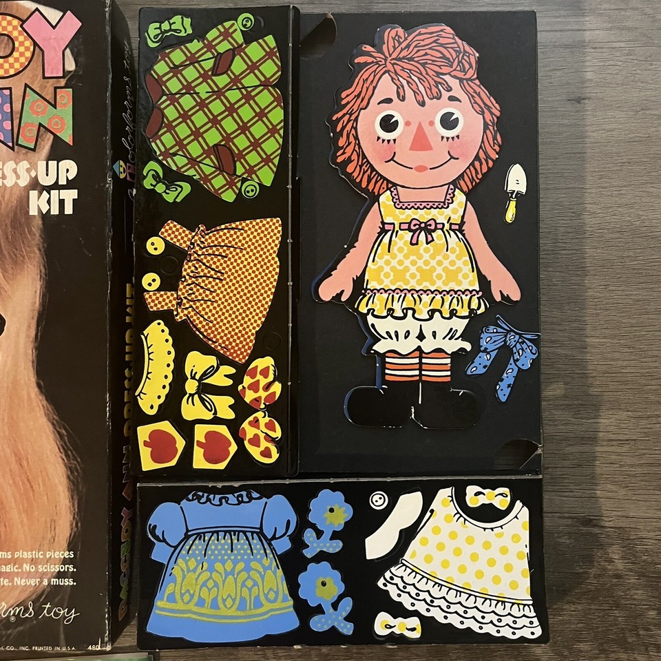 Raggedy Ann Dress Up Kit Colorforms 1967 Vintage eBay