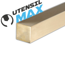 MICRO PROFILI IN OTTONE QUADRO PIENO - LUNGHEZZA 305 MM. - VARIE DIMENSIONI