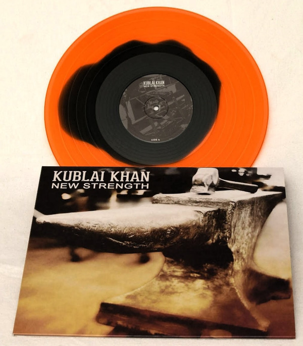洋楽 kublai khan KUBLAI KHAN New Strength LP ORANGE WITH BLACK VINYL FACTORY SEALED