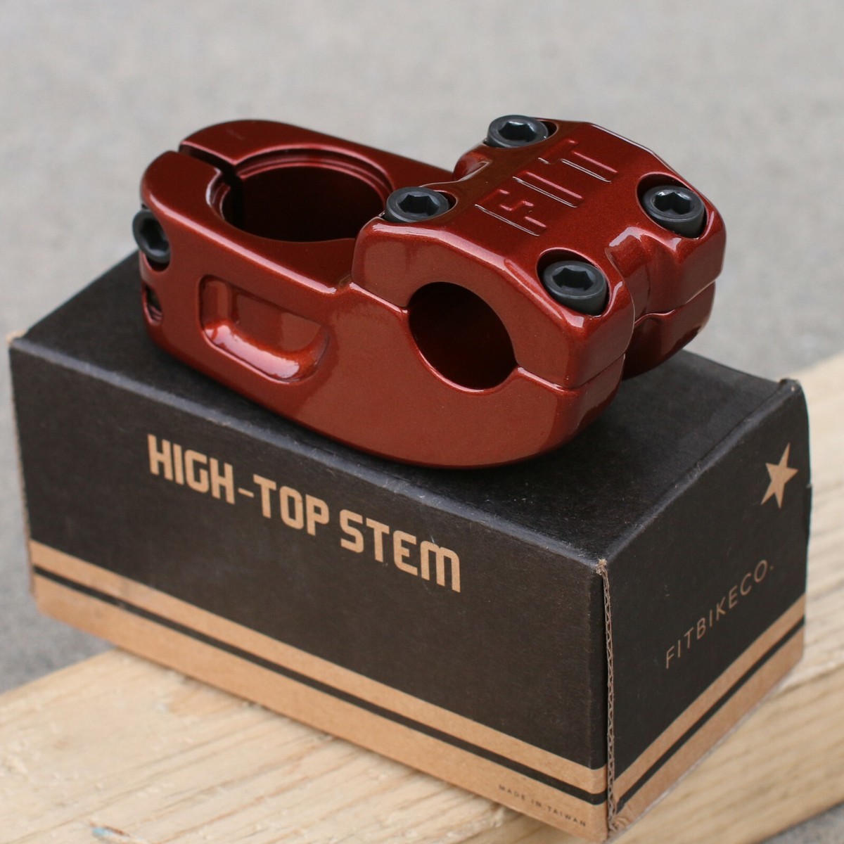 fit bike co ステム FIT BIKE CO BMX HIGH TOP v2 BICYCLE STEM BLACK BROWN PINK