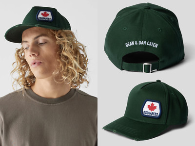 DSQUARED2 MINI LEAF PATCH Deadstock Baseballcap Kappe Basebalkappe Trucker Hat