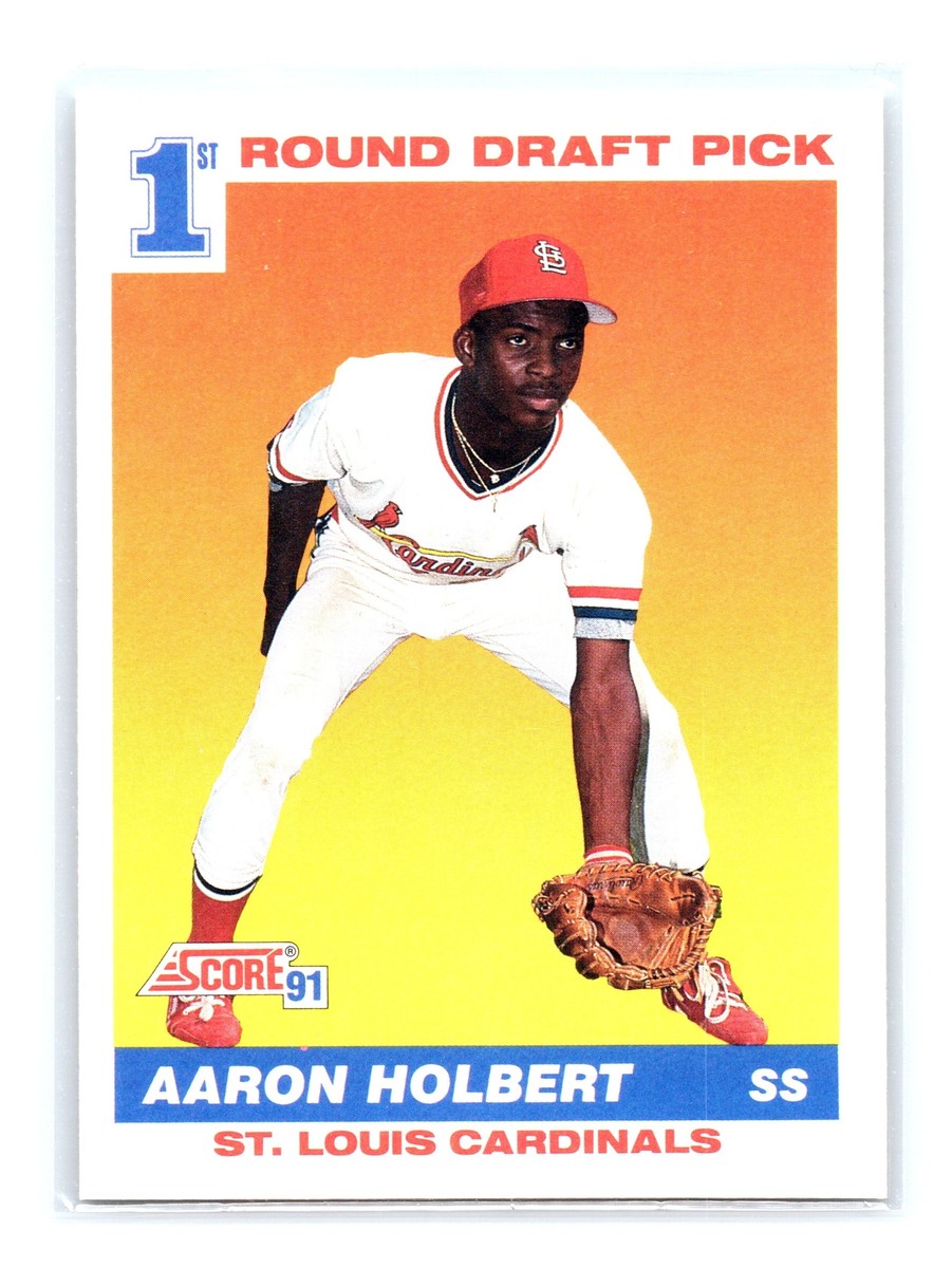 1991 Score Baseball #676 Aaron Holbert Rookie RC St. Louis