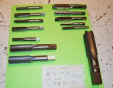 Lot of 13 Tap Lot Machinist Hanson Whitney, Greenfield, Besly
