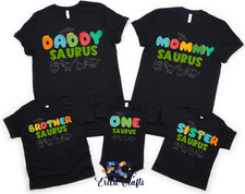 Dinosaur Personalized Birthday Shirt, Dinosaur Family tshirts