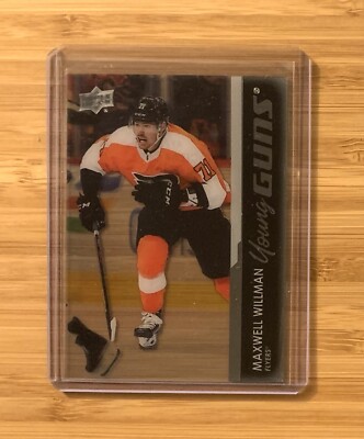 Maxwell Willman Clear Cut Young Guns RC Philadelphia Flyers 21-22 Upper Deck