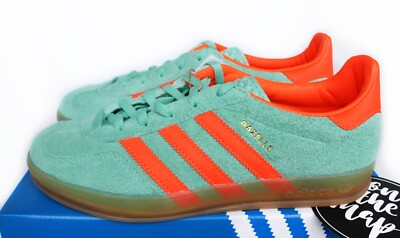 Adidas Originals Gazelle Indoor W Mint Green Orange UK 3 4 5 6 US