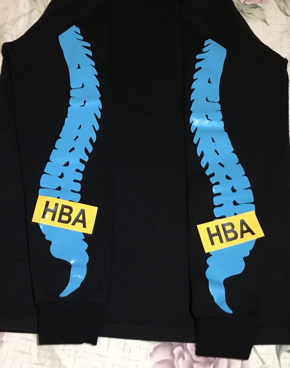 RARE HOOD BY AIR X-RAY Multicolor Longsleeve Men's Graphic T-shirt