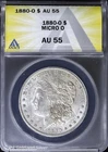 1880-O $1 Morgan Silver Dollar ANACS AU 55 | Micro O