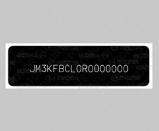 DECAL Replica Duplicate Quality Label Sticker for MAZDA