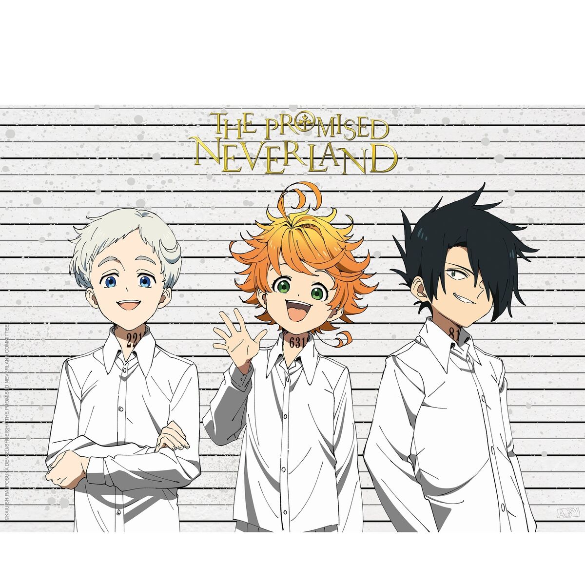 The Promised Neverland anime character headshots