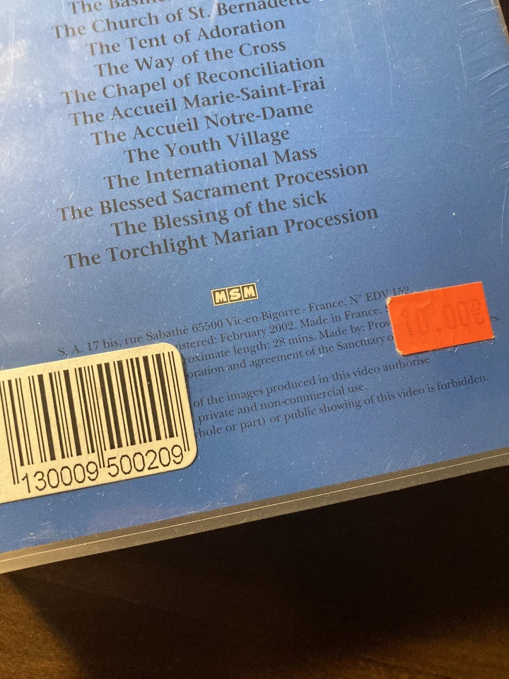 LOURDES: A MESSAGE FOR TODAY - VHS VIDEO TAPE 2002 - MSM New Sealed Promo Rare - Image 4 of 4