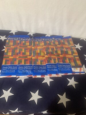 LEGO Bricks Birthday Party Tablecloth 5 pack Building Block Table Cover 108 X 54