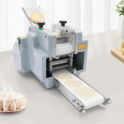 Automatic Dumpling Skin Machine 110V Dumpling Wrapper Maker 60 Pieces/Min Silver