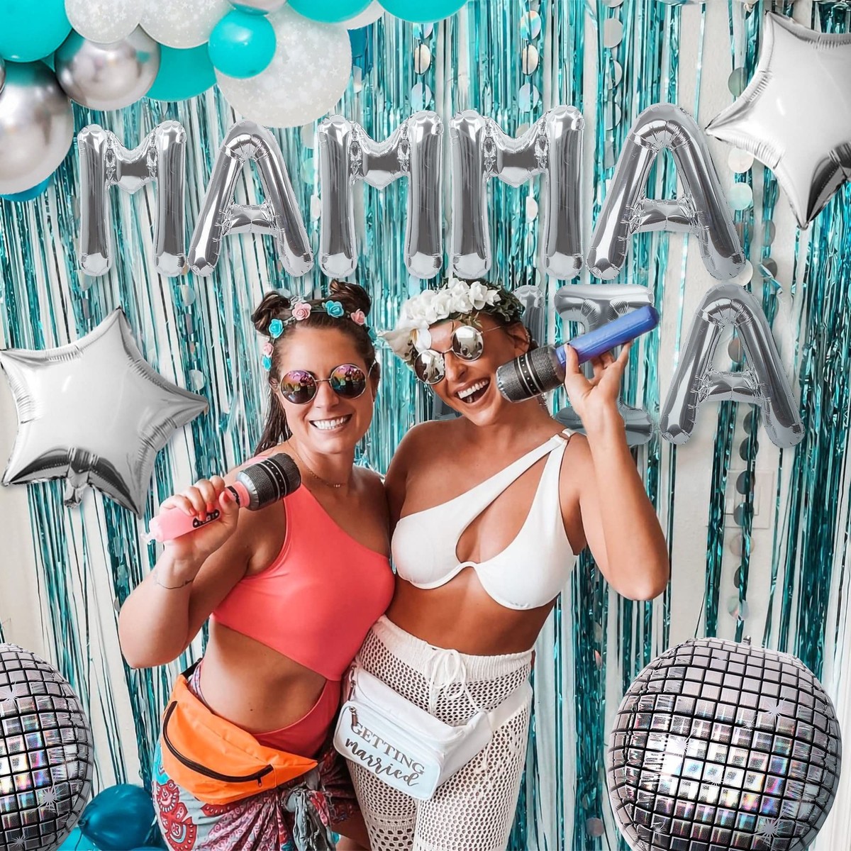 Dancing Queen Schärpe Mit Glitzer – Schwarze Schärpe Mit Silberfolie, Perfekt Für Mamma Mia-Partys & Disco-Abende