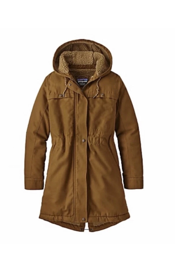 Patagonia Women s Size X Small Insulated Prairie Dawn Parka Nest Brown Organic