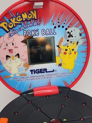 VTG Tiger Electronics 1999 Pokemon POKE BALL Handheld LCD