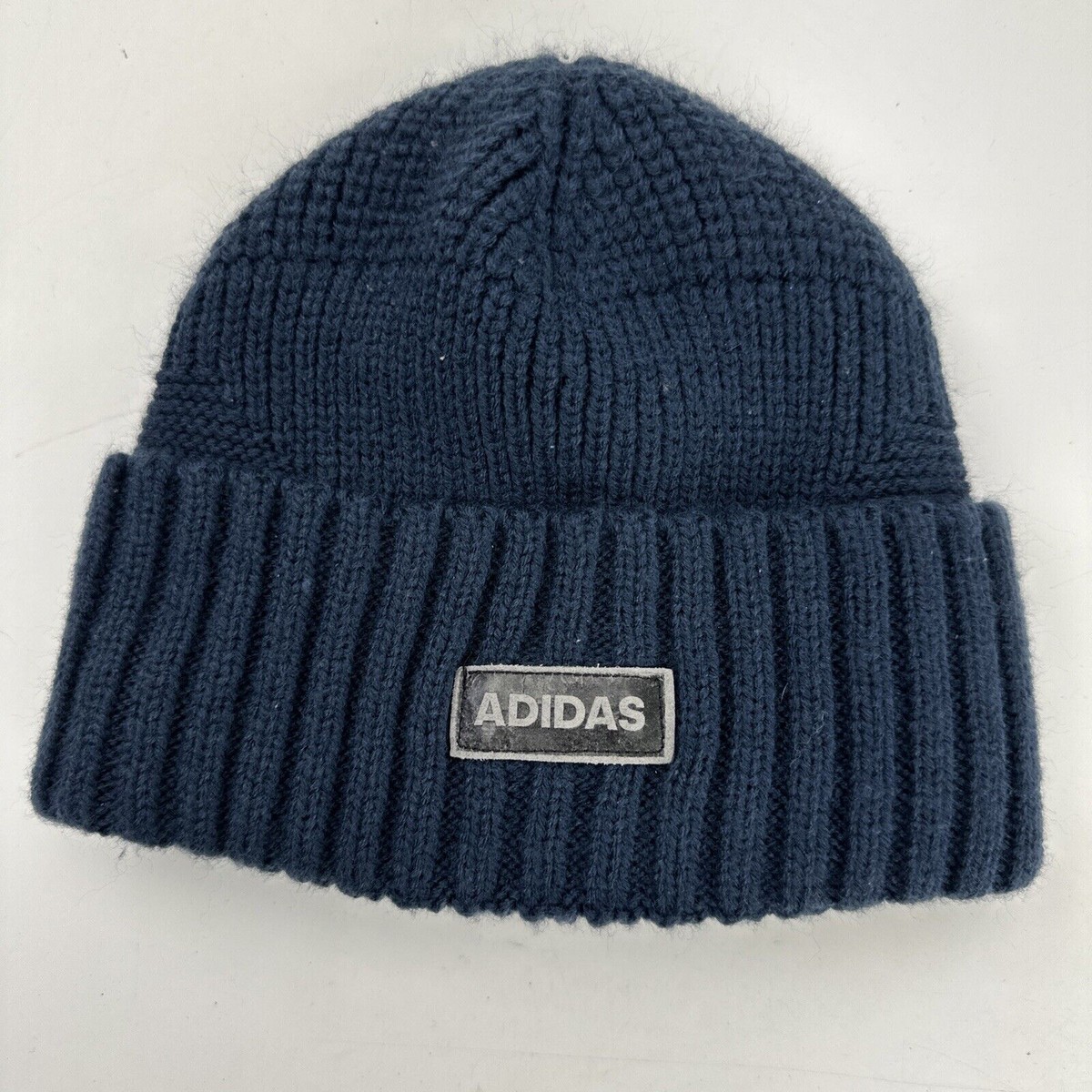 Adidas Blue Beanie Skull Cap Hat Fitted One Size | eBay