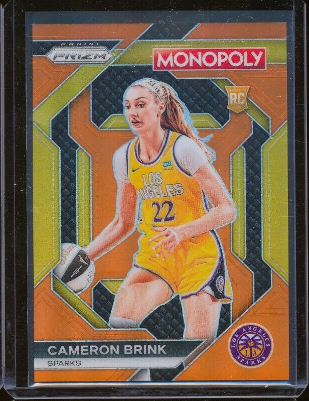 2024 Prizm WNBA Monopoly CAMERON BRINK Orange Prizm /124 RC SP #WNBA6 Sparks