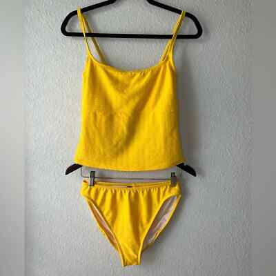 Anne Cole Collection Yellow 2 Pieces Swimwear Size 12.