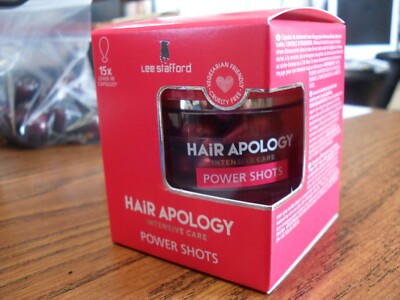 LEE STAFFORD HAIR APOLOGY POWER SHOTS, LEAVE IN TREATMENT, 15 PER BOX, NEW