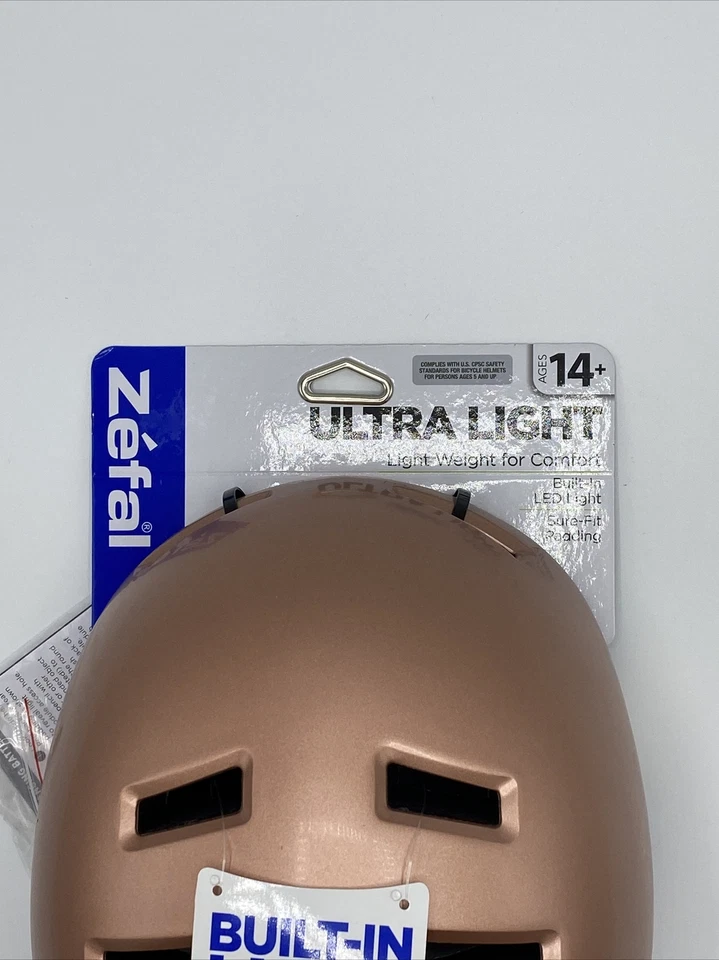 Casco de bicicleta Zéfal Rose con LED de seguridad ~ casco de bicicleta con luz ajustable 14+ Foto 3 de 4